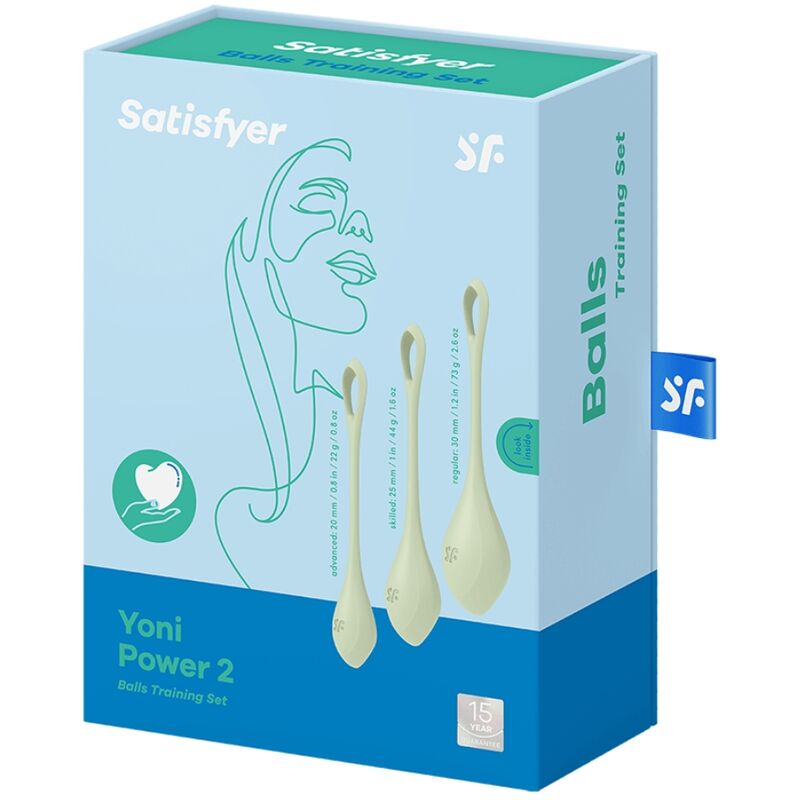Yoni Power 2 Green Kegel Training Set