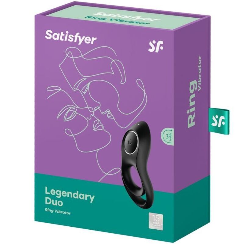 Legendary Black Duo Vibrating Ring