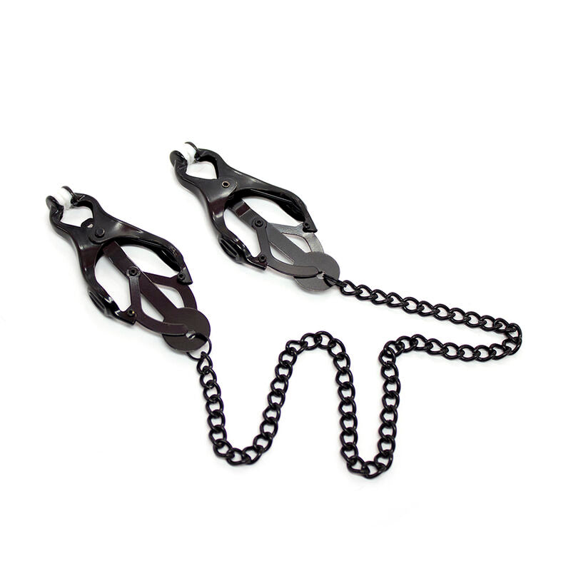Japanese Chain Nipple Clamps - Black