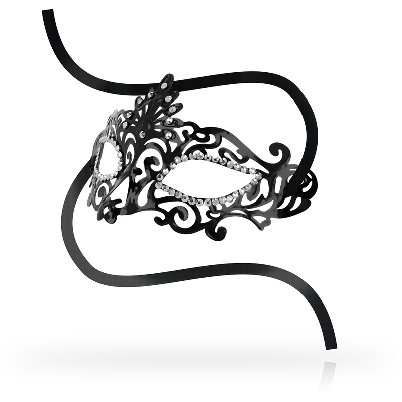 Máscara de Bondage Elegante con Cuentas