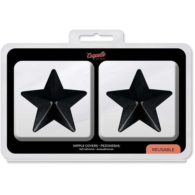 Seductive Black Star Nipple Covers