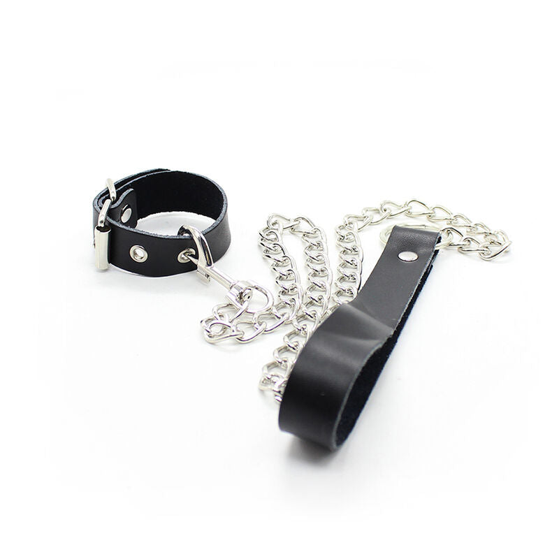 Bondage Leather Strap with Penis Necklace