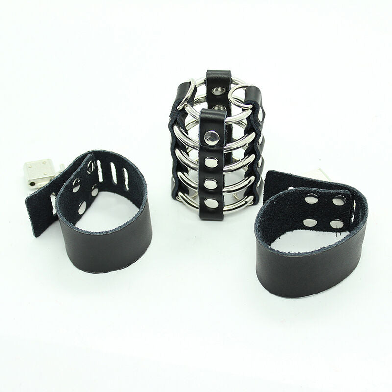 Metal & Leather Penis Cage