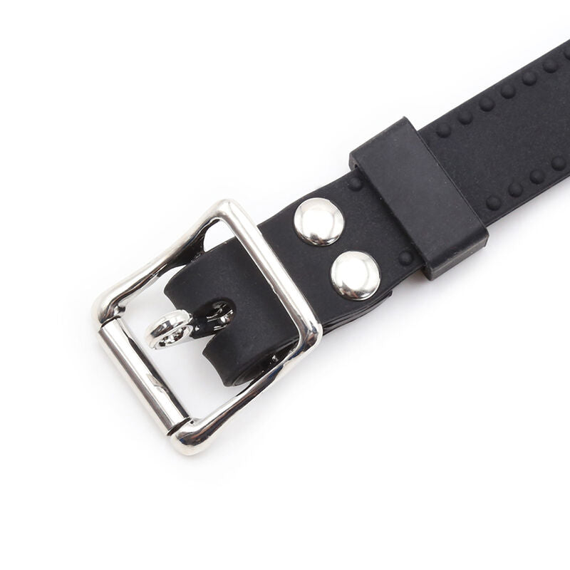 Bondage Ring Gag with Nipple Clamp Chains