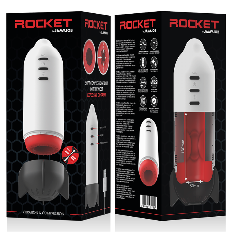 Masturbador Vibratório Rocket