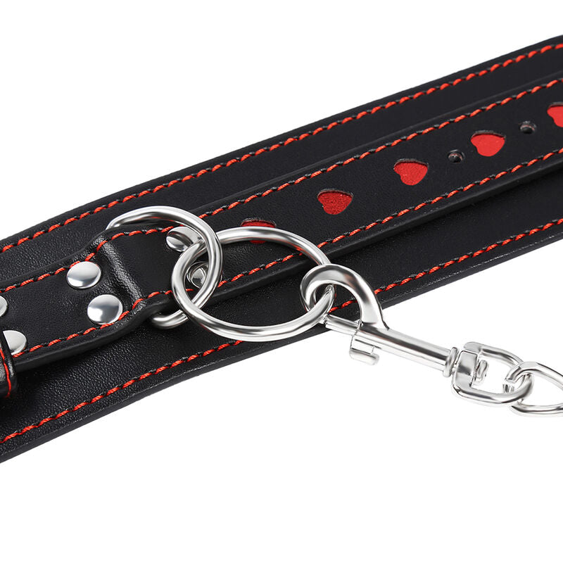 Heart Inlaid Bondage Handcuffs