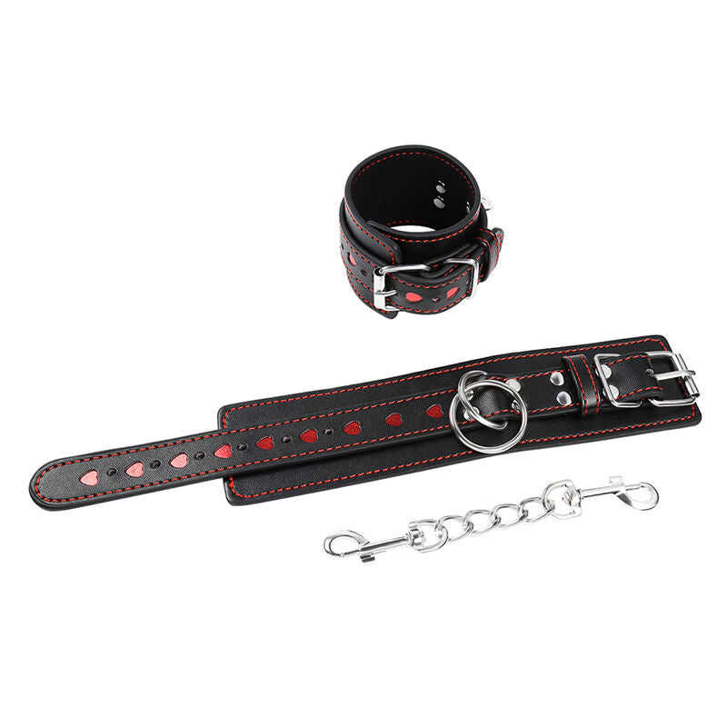 Heart Inlaid Bondage Handcuffs