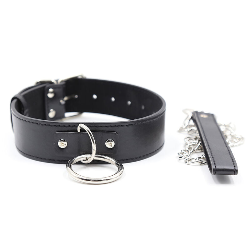 Luxurious Bondage Collar With Control Leash