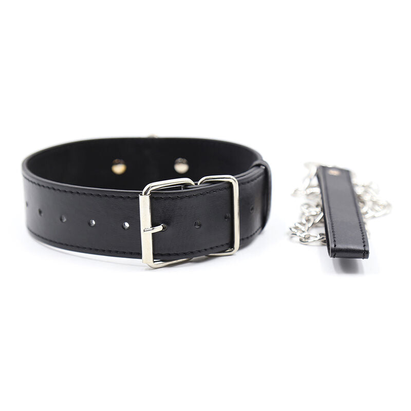 Luxurious Bondage Collar With Control Leash