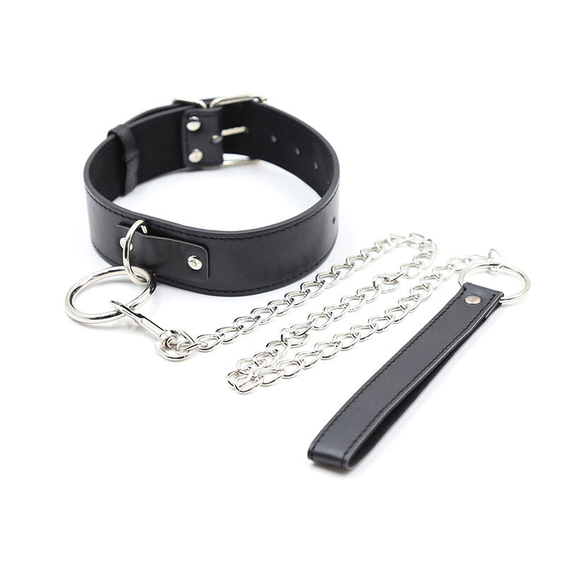 Luxurious Bondage Collar With Control Leash