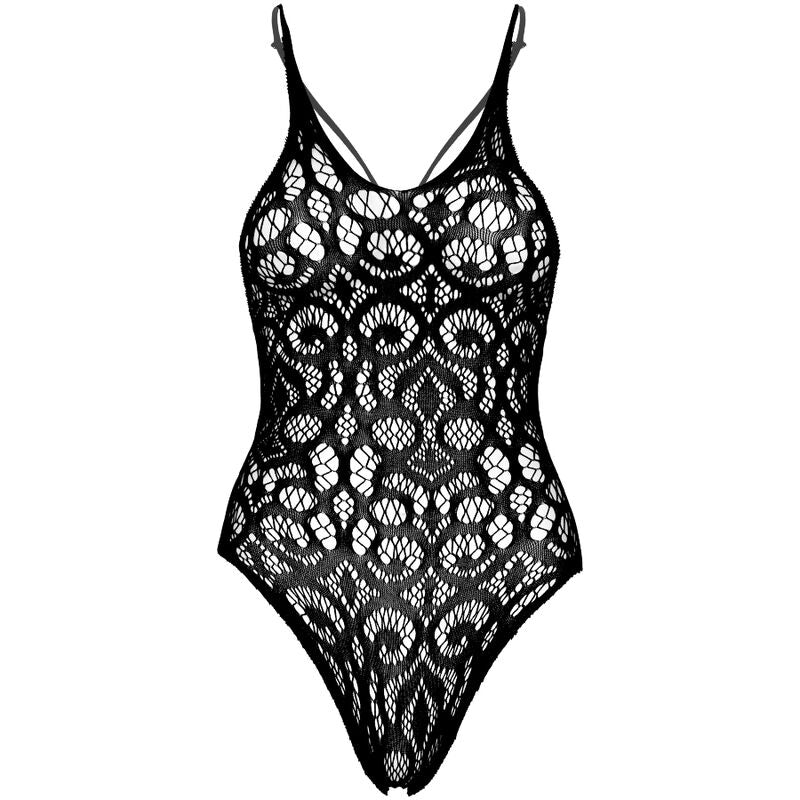 Seductive Seamless Lace Teddy - Black