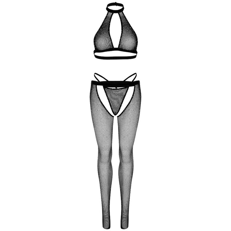 Seductive Fishnet Lingerie Set with Tights