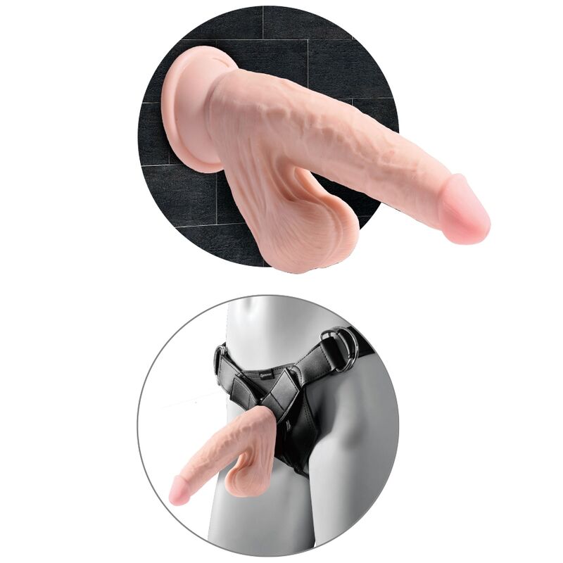 Plus Size Realistic Dildo with Balls 15.2cm