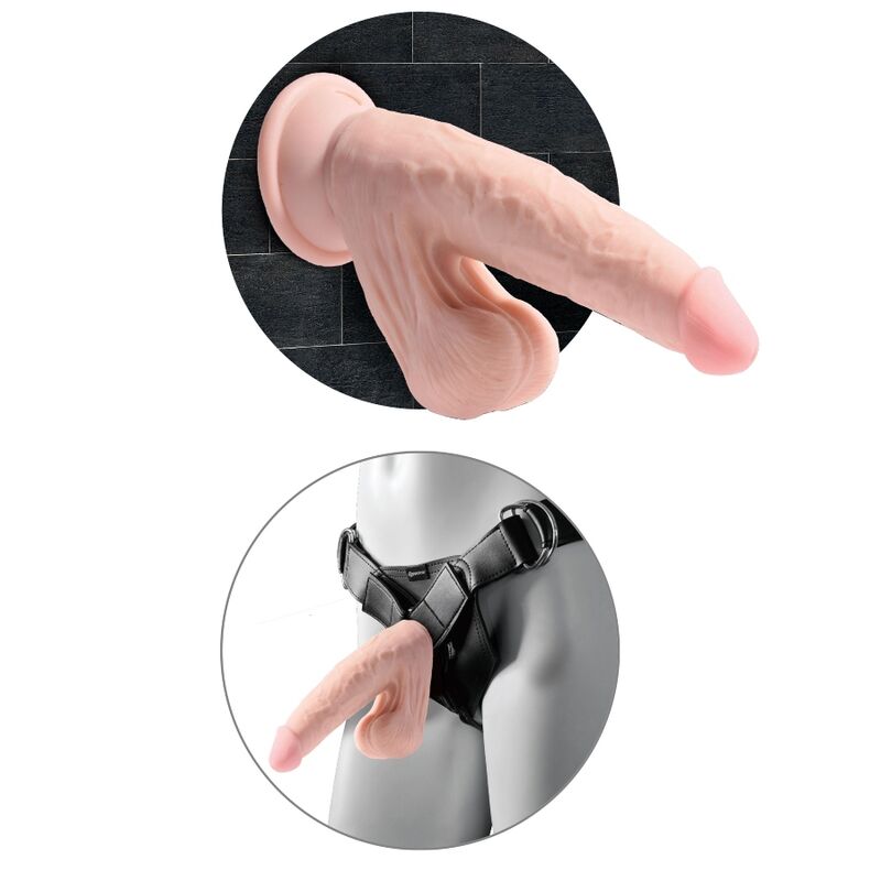 Dildo Realista 3D Plus com Testículos 12.7cm