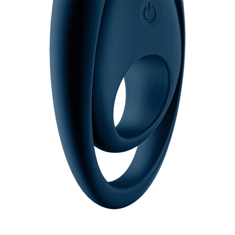 Glorious Vibrating Duo Ring - Blue