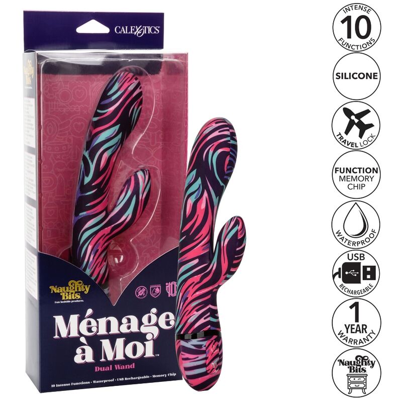 Vibrador de Dupla Cabeça Menage A Moi