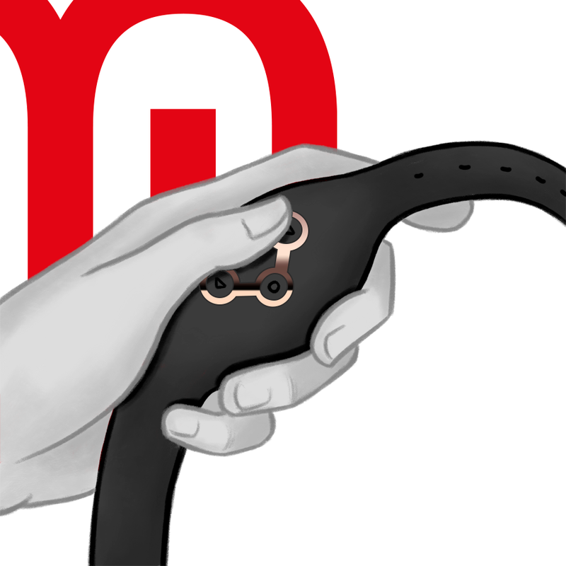 Wireless Watch - Jet Black & Copper