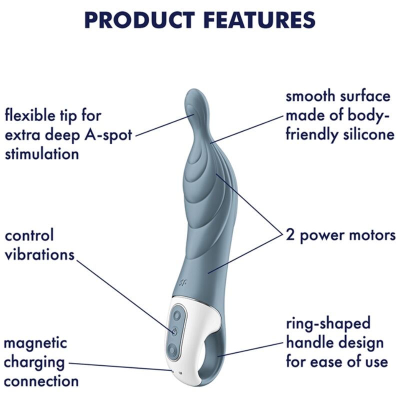 Amazing 2 A-spot Vibrator - Grey