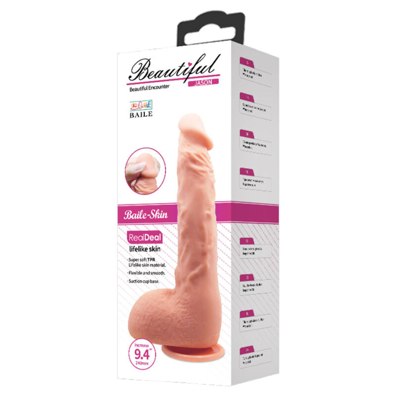 Jason Natural Realistic Dildo 24cm