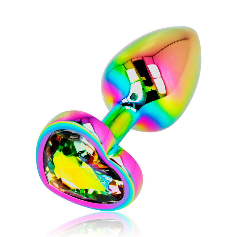 Small Heart Anal Plug - Iridescent