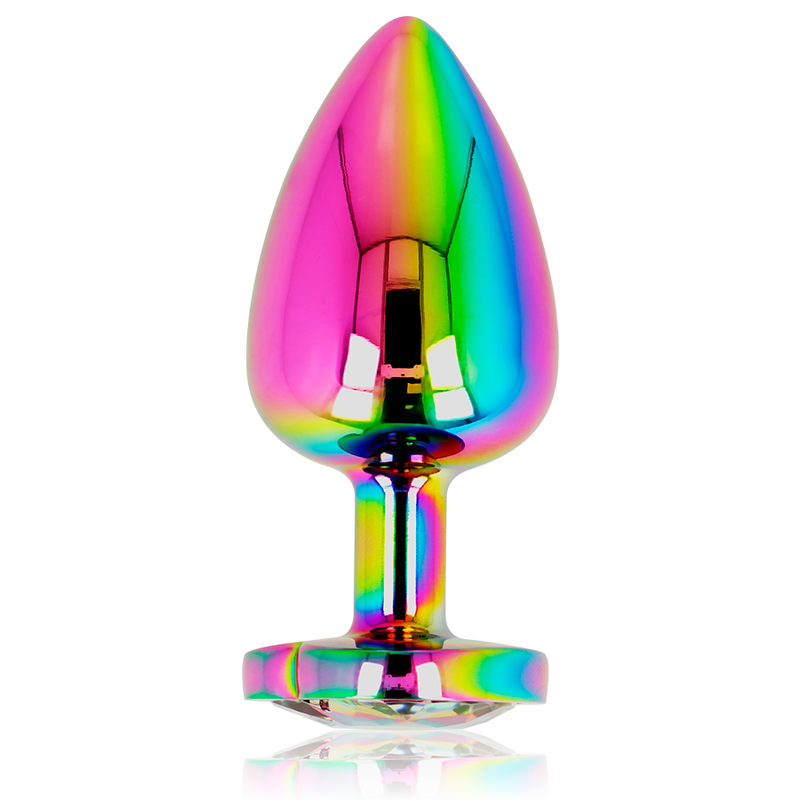 Large Iridescent Heart Anal Plug