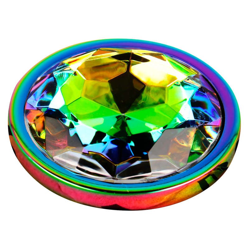 Iridescent Circle Anal Plug - Large
