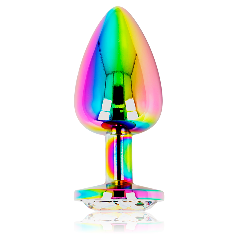 Iridescent Circle Anal Plug - Large