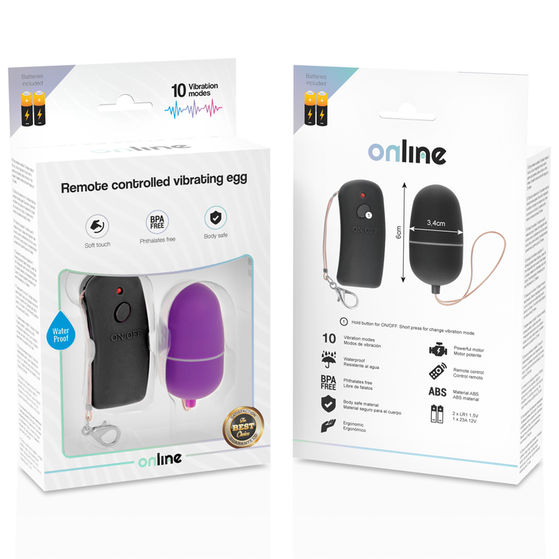 Purple Remote Control Vibrating Egg