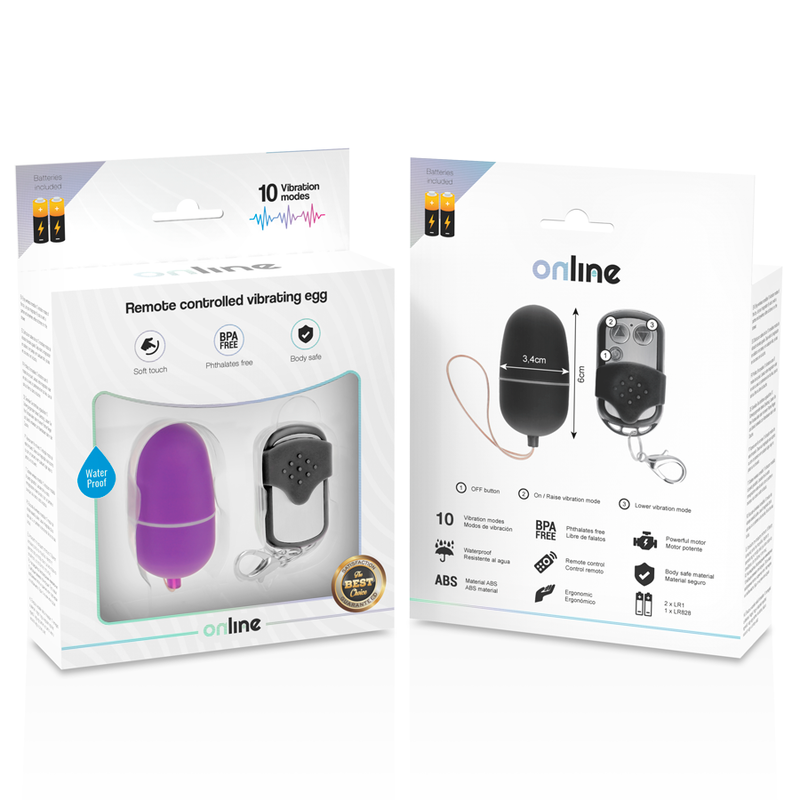 Remote Control Vibrating Egg M - Purple