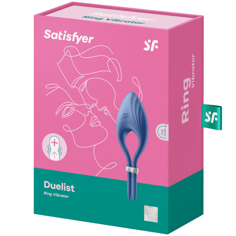 Duelist Blue Vibrating Pleasure Ring