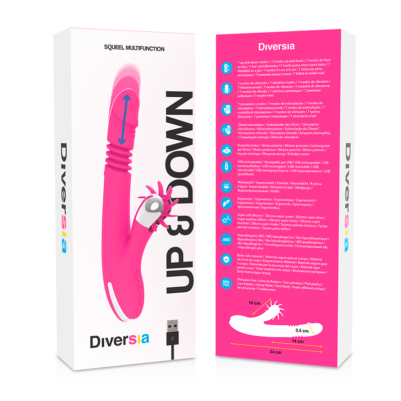 Vibrador Bunny Up & Down de 24 Cm
