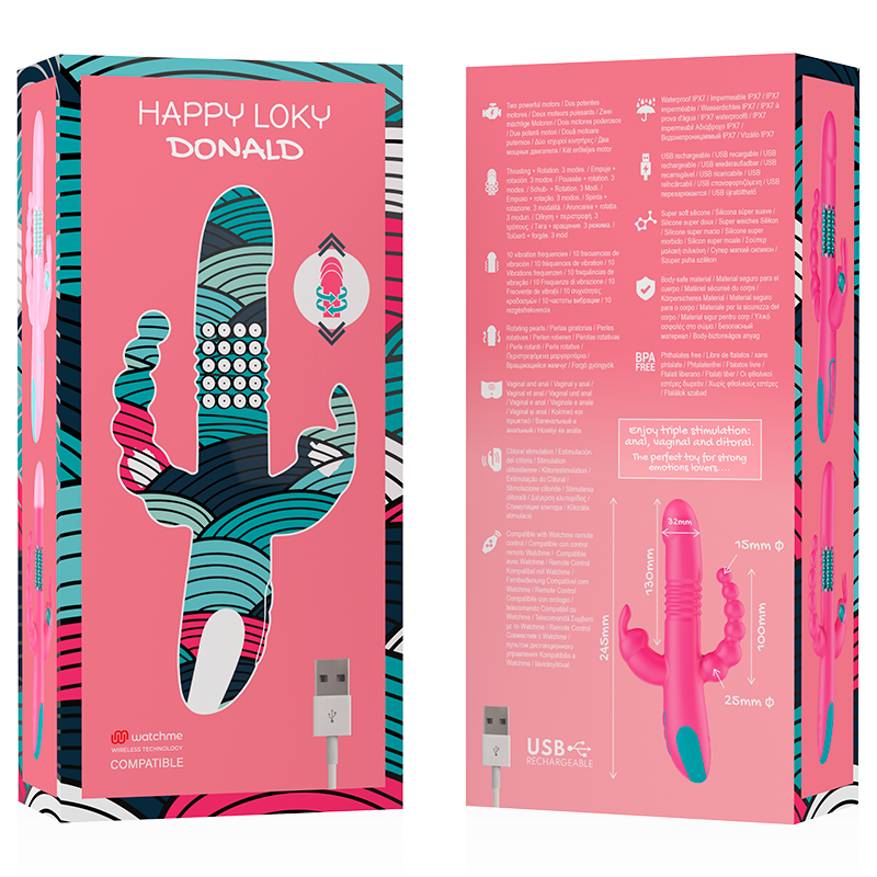 Vibrador de Triple Estimulación Donald