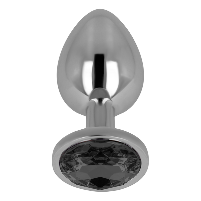 Black Crystal Anal Plug - 8 cm