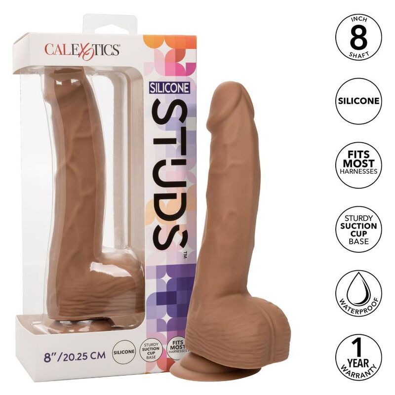 Brown Silicone Studs 20.32 Cm