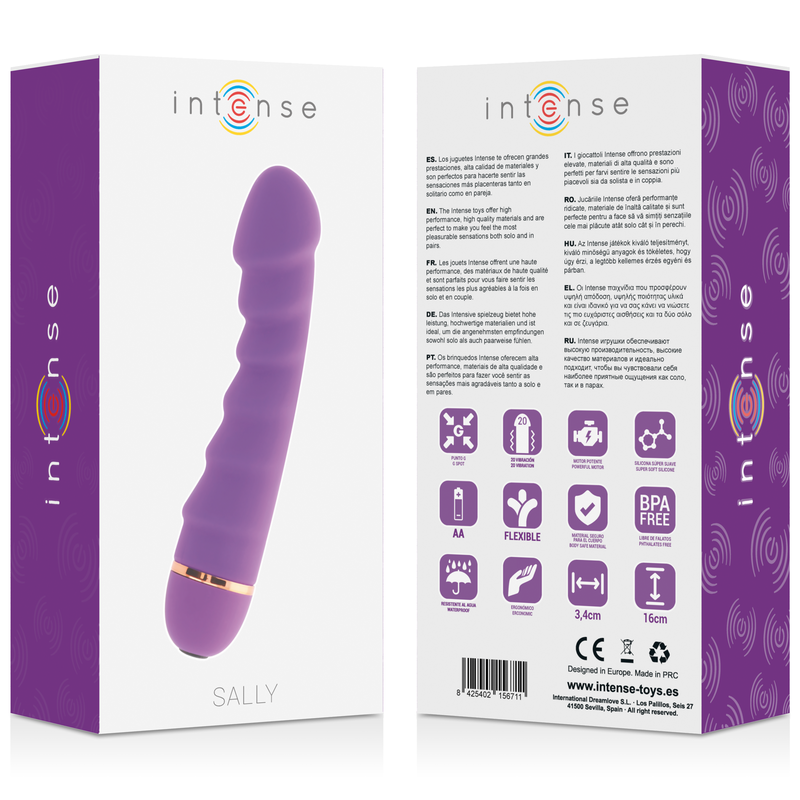 Vibrador de Silicona Sally 20 Velocidades - Lila