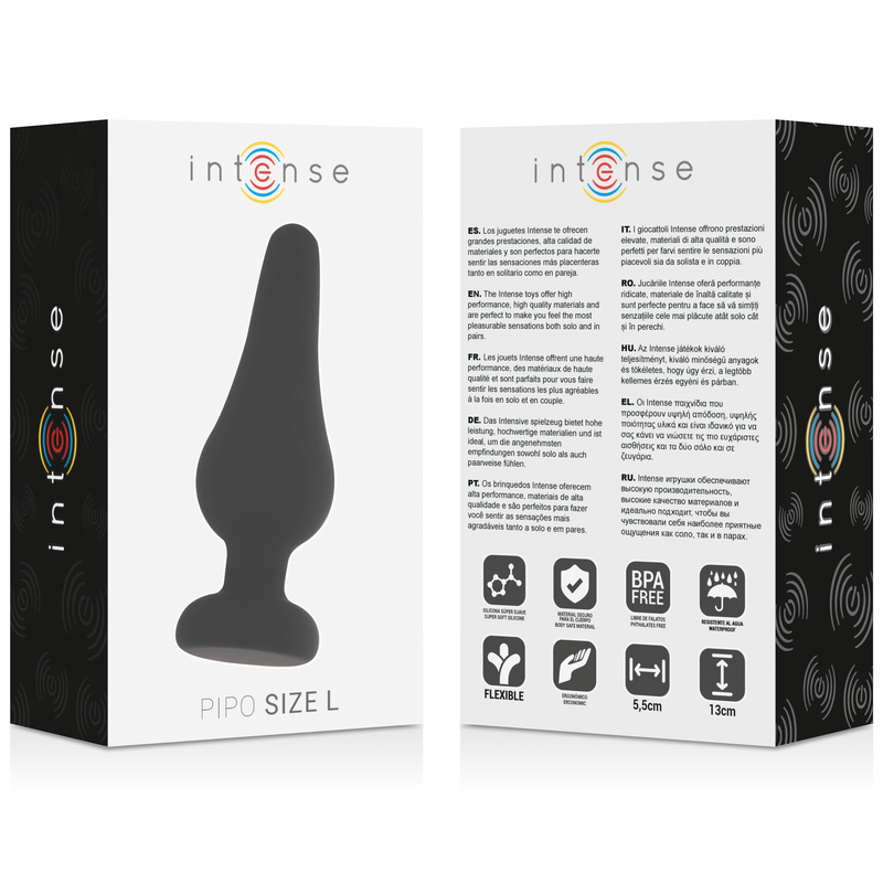 Premium Silicone Anal Plug Pipo L Black