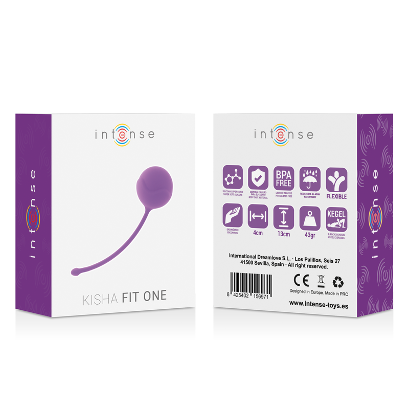 Ejercitador Kegel de Silicona Kisha Fit One - Lila