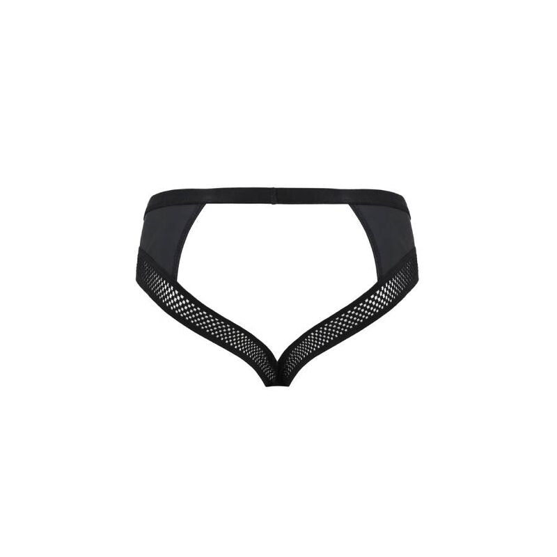 030 Open Black Slip Lingerie S/M