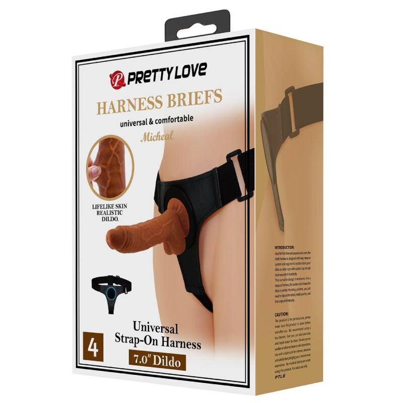 Universal Michael 20cm Dildo Harness Briefs
