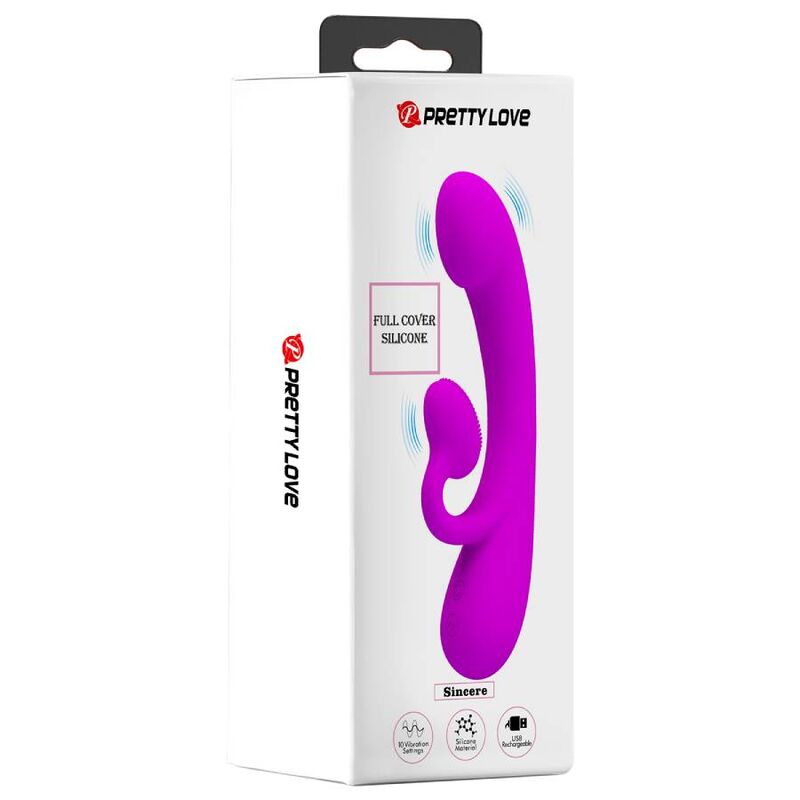 Sincere Purple Silicone Vibrator & Sucker
