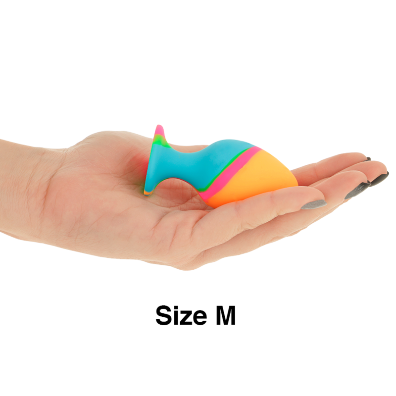 Rainbow Silicone Anal Plug Collection