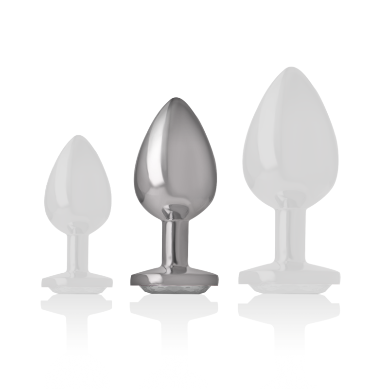 Plug Anal de Aluminio con Joyas - Mediano