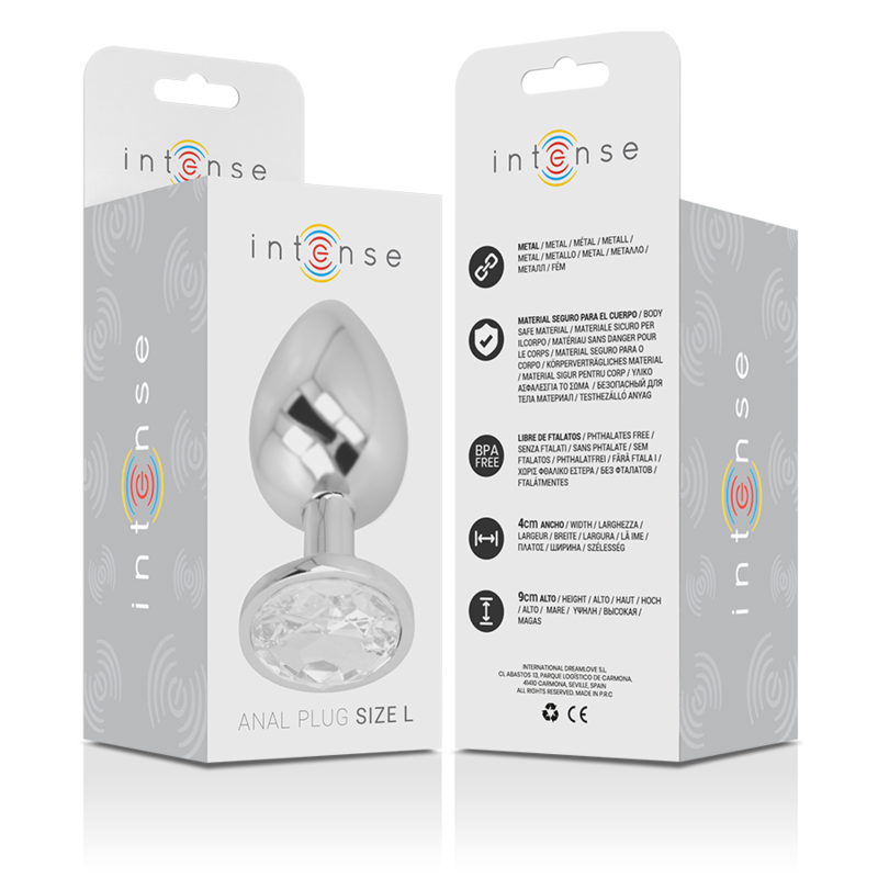 Aluminum Jeweled Anal Plug - Large