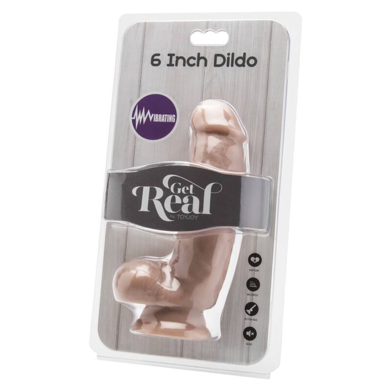 Realistic 12cm Vibrating Dildo with Balls