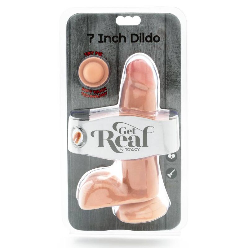 Realistic Dual Density Dildo with Balls