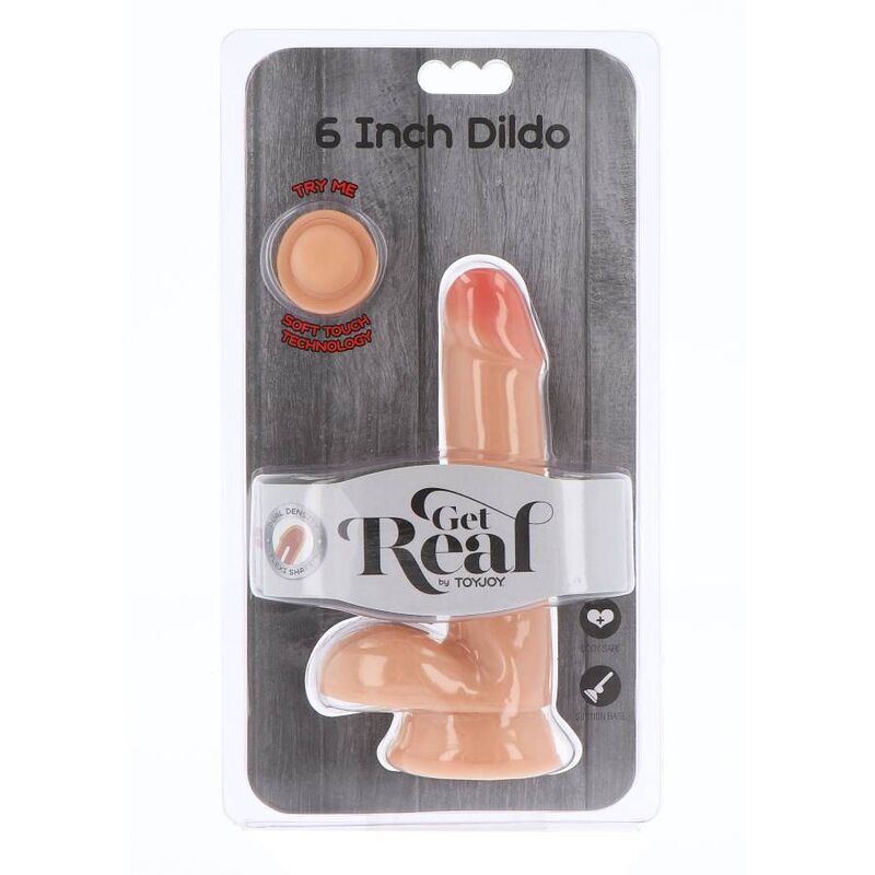 Realistic Dual Density Dildo (17cm) with Balls