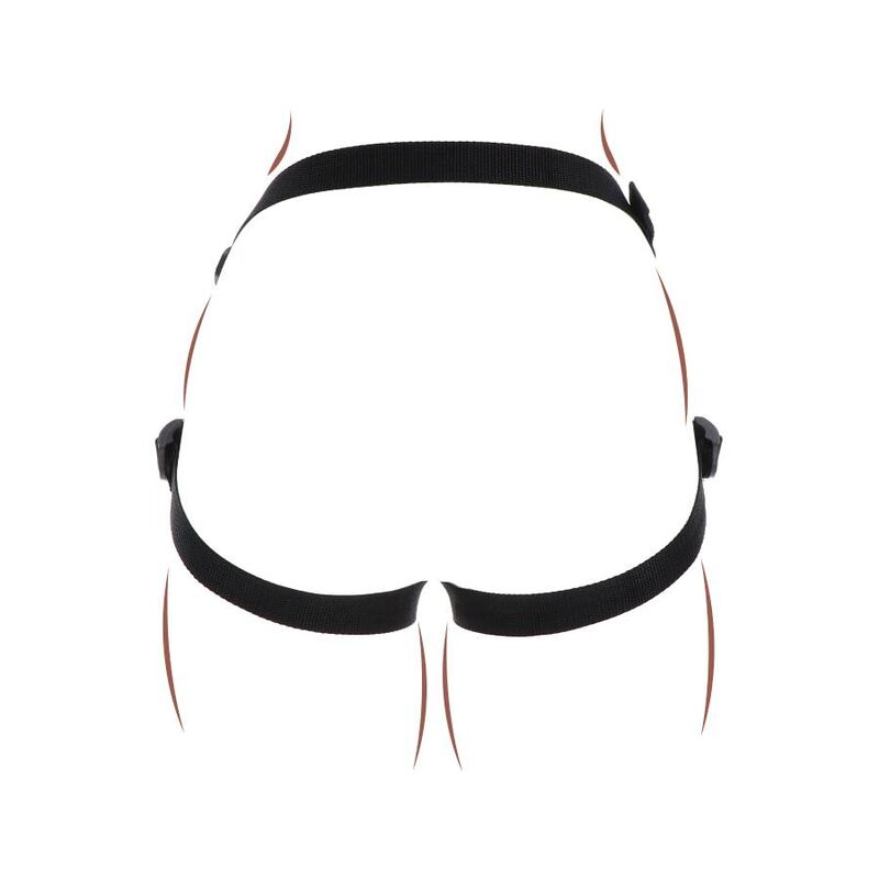 Adjustable Black Strap-On Harness