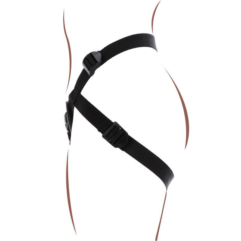 Black Adjustable Strap-On Harness