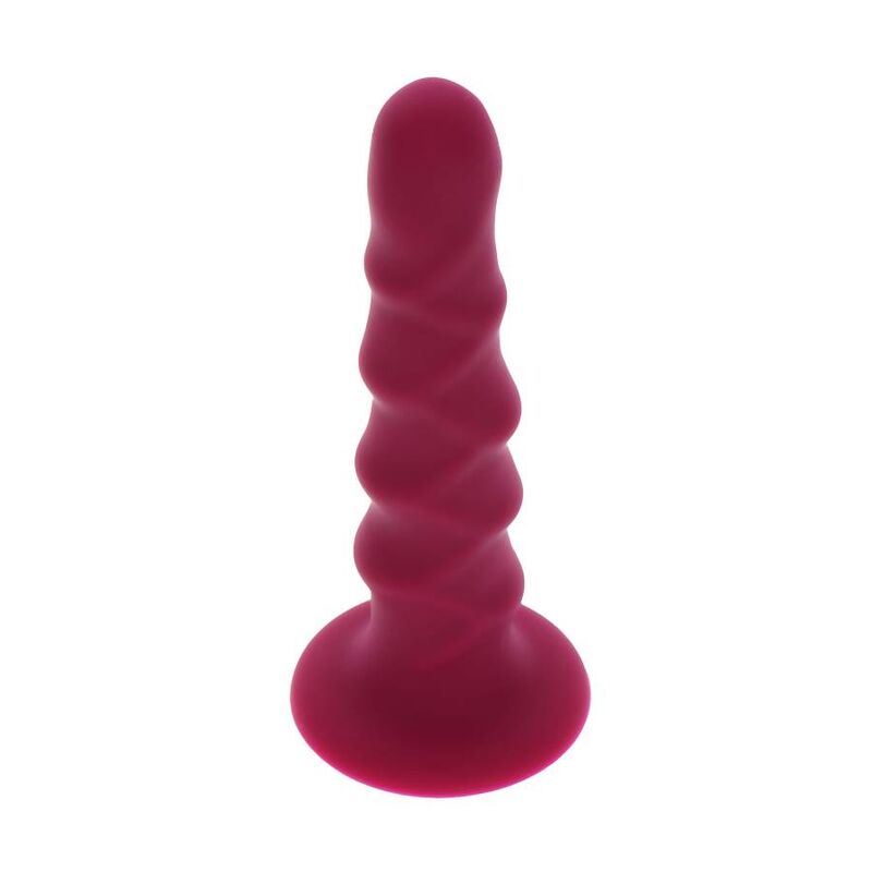 Ribbed Red Pleasure Dong - 12 cm