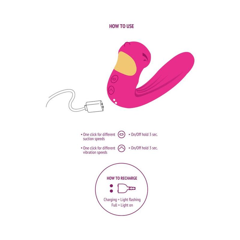 Vibrador Amor Celestial - Fucsia